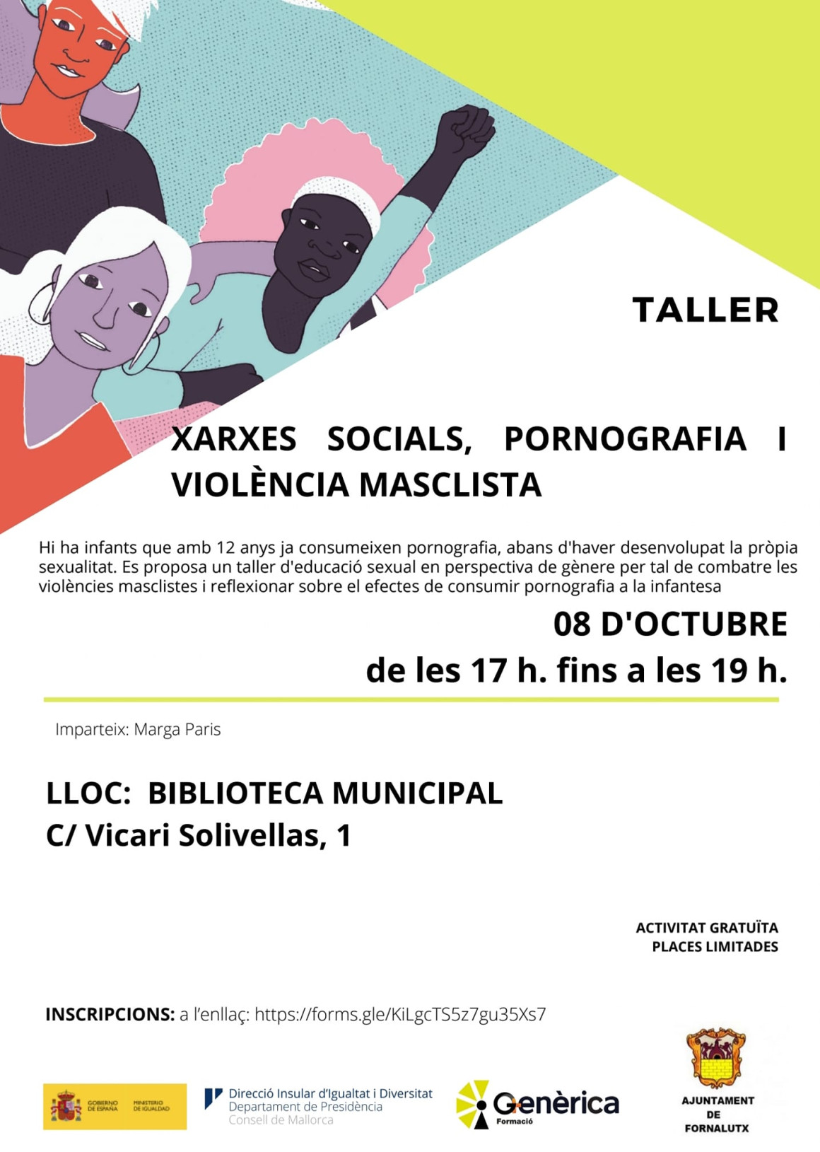 Taller "Xarxes socials, pornografia i violència masclista"