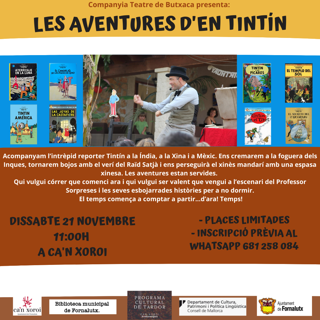 Teatre infantil "LES AVENTURES D'EN TINTÍN"